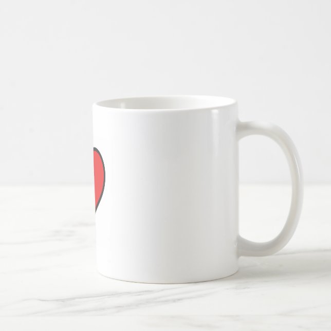 Mug ~Love~ (COEUR) QU'EST-CE QUE TU AIMES ? ? CUSTOMIS (Droite)
