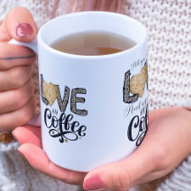 Love Coffee drôle mignon citations tendance pour e