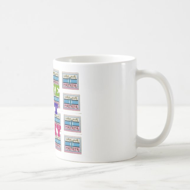 Mug Love Eat Play Hakuna Matata Art Print (Droite)