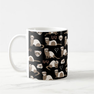Mug Love Ferrets - Noir