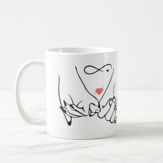 Mug Love forever – pinky promise line art