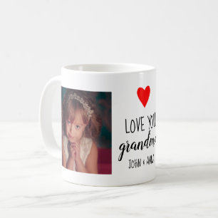 Mug Love Grandma Don Photo Collage Texte