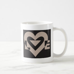 Mug Love Grey sur Black