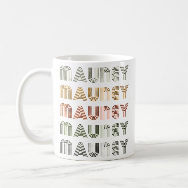 Mug Love Heart Mauney Grunge Black Mauney (Gauche)