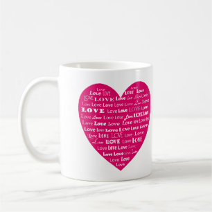 Mug Love Heart Word