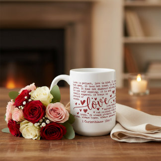 Mug Love Is Patient Bible Verse 1 Corinthians 13 Love