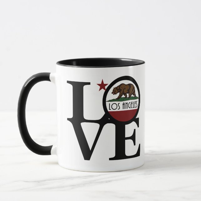Mug LOVE Los Angeles California  (Gauche)