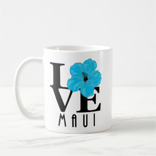 Mug LOVE Maui Blue Hibiscus 11oz