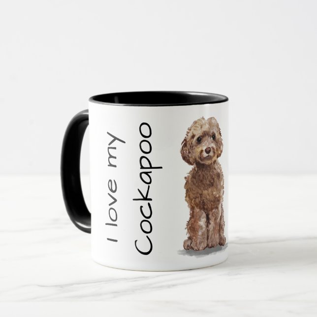 Mug Love My Cockapoo (Devant gauche)