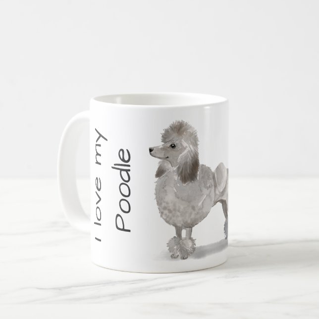 Mug Love My Poodle (Devant gauche)