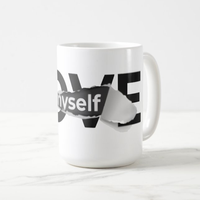 Mug Love Myself Throw Pillow (Devant droit)