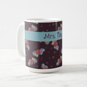 Mug Love Note : Doodles for Music Lovers Nom Turquoise