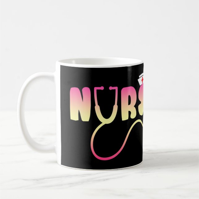 Mug Love Nurse Funny Selon Jean Watson "Caring  (Gauche)