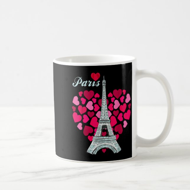 Mug Love Paris Heart Eiffel Tower Souvenir France Fren (Droite)