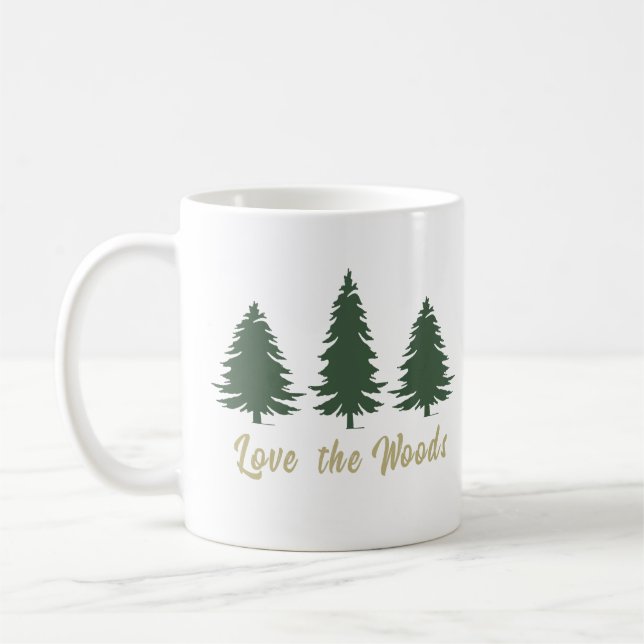 Mug Love pins bois (Gauche)