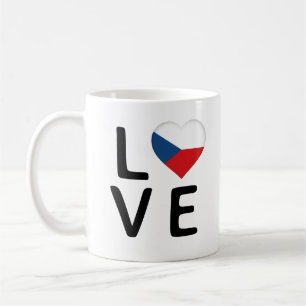 Mug Love - République tchèque Drapeau