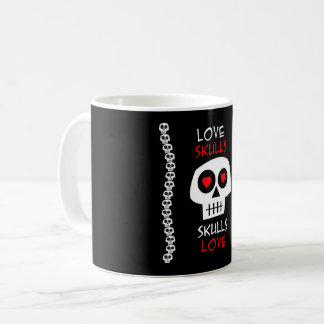 Mug Love Skulls