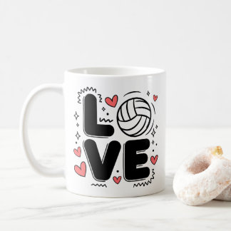 Mug Love Volleyball Cute Volleyball Player Girls Women