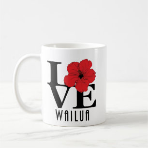 Mug LOVE Wailua Red Hibiscus 11oz