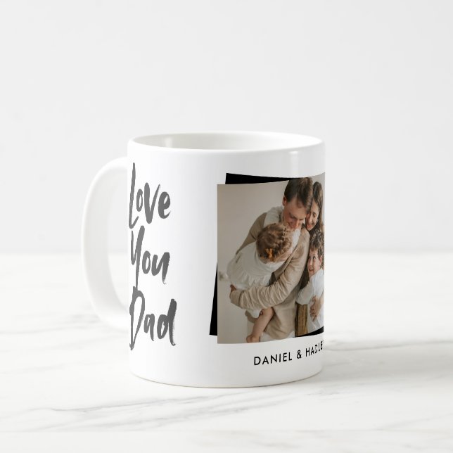 Mug Love You Dad Fête des pères Photo (Devant gauche)