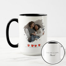 Love You Latte Saint-Valentin Photo Personnalisé
