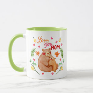 Mug Love You Mom - Mama Bear and Cub Fête des mères