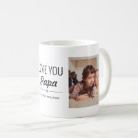Love You Papa Photo personnalisée Anniversaire