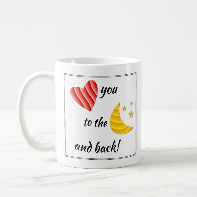 Mug "Love You to the Moon & Back" (Gauche)
