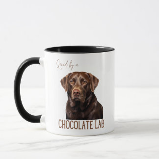 Mug Loved By A Chocolate Lab Labrador Dog Mom Dog Dad