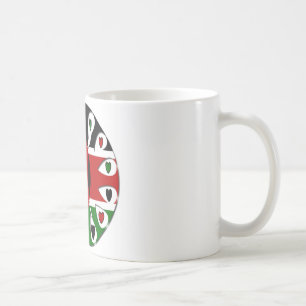 Mug Lovely Hearts Kenya : Drapeau Art Motif