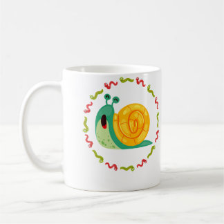 Mug Lovely Snail In Colourful Caterpillar Circle Garde