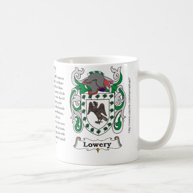 Mug Lowery, l'origine, signification et la crête (Droite)