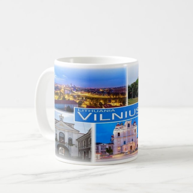 Mug LT Lituanie - Vilnius - (Devant gauche)