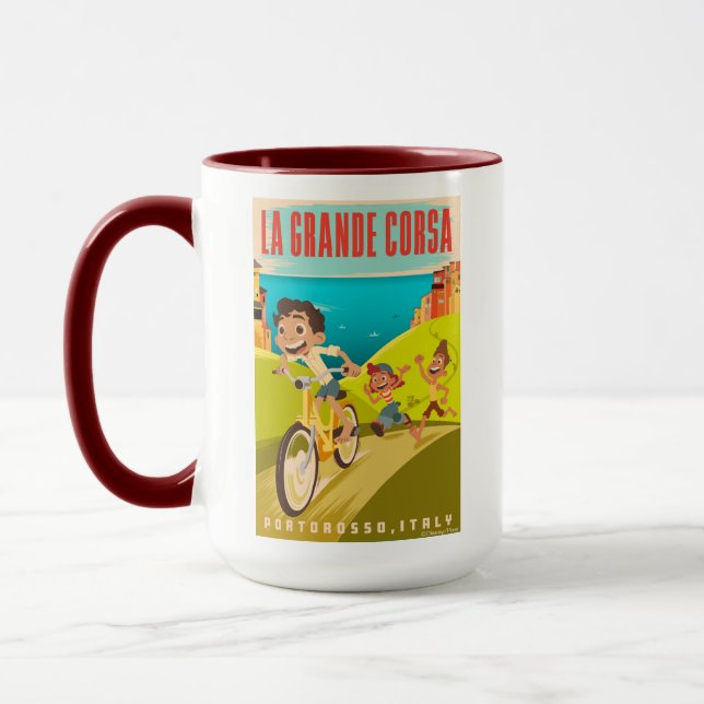 Mug Luca | Illustration La Grande Corsa (Gauche)