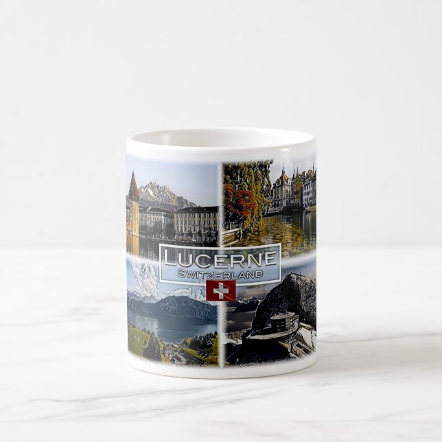 Mug Lucerne - Suisse - Mosaïque - (Centre)