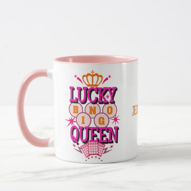 Mug Lucky Bingo Queen /nom modifiable (Gauche)
