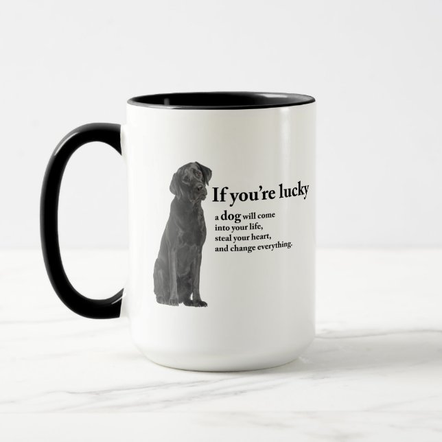 Mug Lucky Black Lab (Gauche)