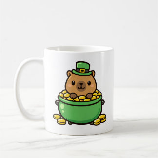 Mug Lucky Capybara Pot of Gold Funny St. Patrick's Day