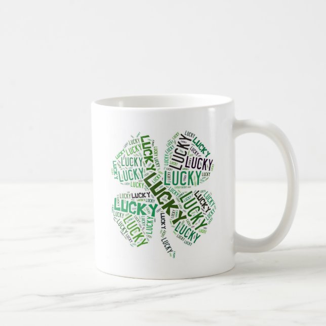 Mug Lucky Clover Word (Droite)