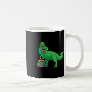 Mug Lucky Dino-saur Saint-Patrick drôle T-rex Irlandai