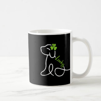 Mug Lucky Dog St Patricks Day Cute Irish Puppy Shamroc