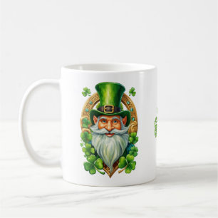 Mug Lucky Irish Leprechaun Horseshoe et Clover