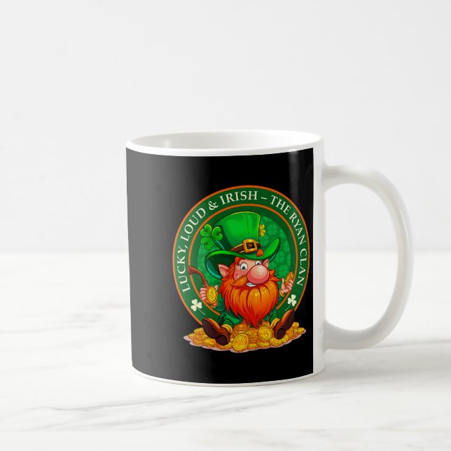 Mug Lucky, Loud &amp; Irish – The Ryan Clan St Patrick (Droite)