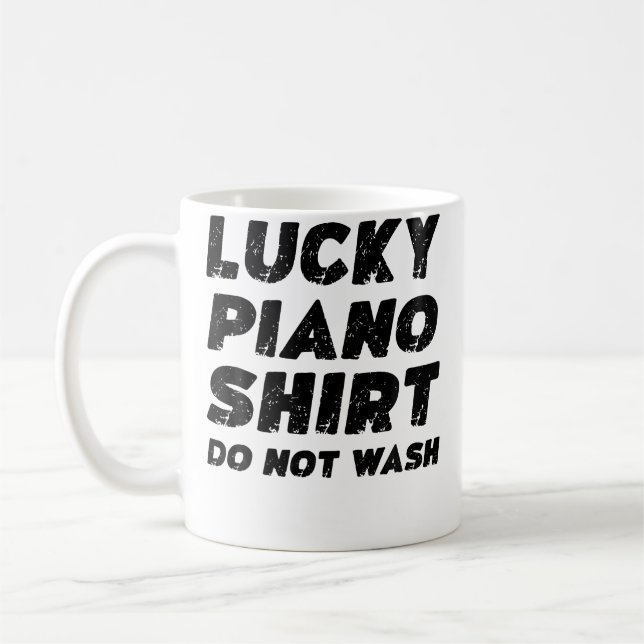 Mug Lucky Piano Shirt Do Not Wash (Gauche)