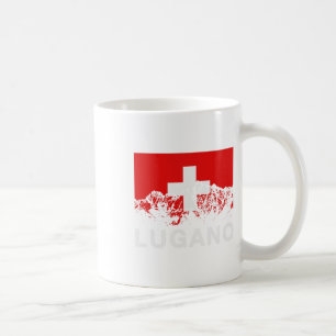 Mug Lugano Suisse Drapeau suisse Ski