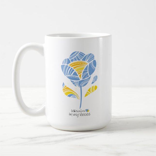 Mug L'Ukraine dans mon coeur (Gauche)