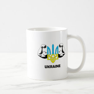 Mug L'Ukraine est puissance ! Emblème de l'Ukraine. Tr