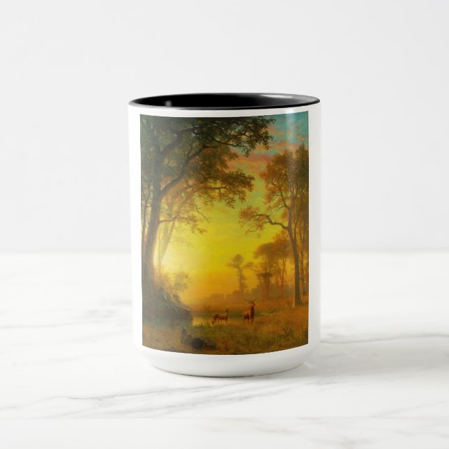 Mug Lumière dans la forêt (par Albert Bierstadt) (Centre)