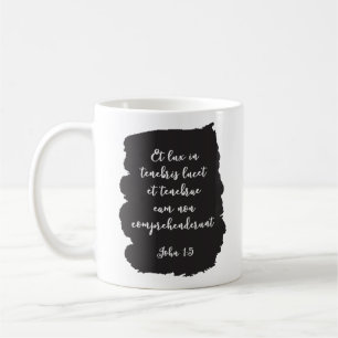 Mug Lumière de Messe Latine brillant dans l'obscurité 