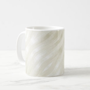 Mug Lumière noble texturée beige et blanc